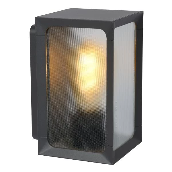 Lucide CAGE - Wall light Outdoor - LED - 1xE27 - IP44 - Anthracite - detail 1